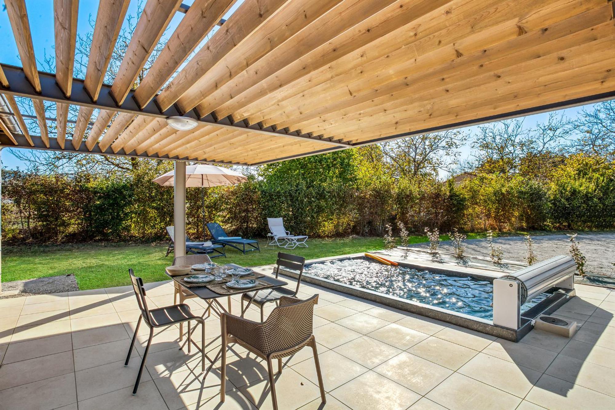 La Plaine Aux Etoiles - Maison Individuelle Avec Piscine Balneo Privative Et Jardin دوم المظهر الخارجي الصورة